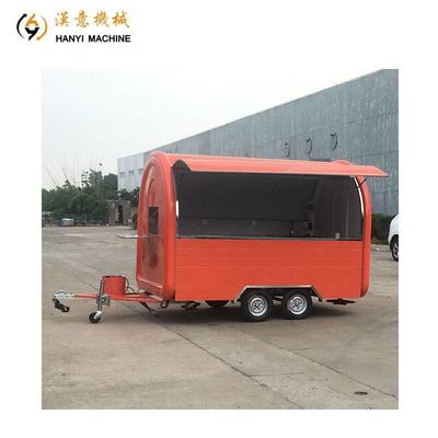 Customized street food cart With Double Axle