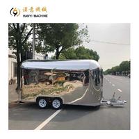 13FT Crepes Air Steam Stainless Steel Food Trailer Mobile Food Concession Trailer
